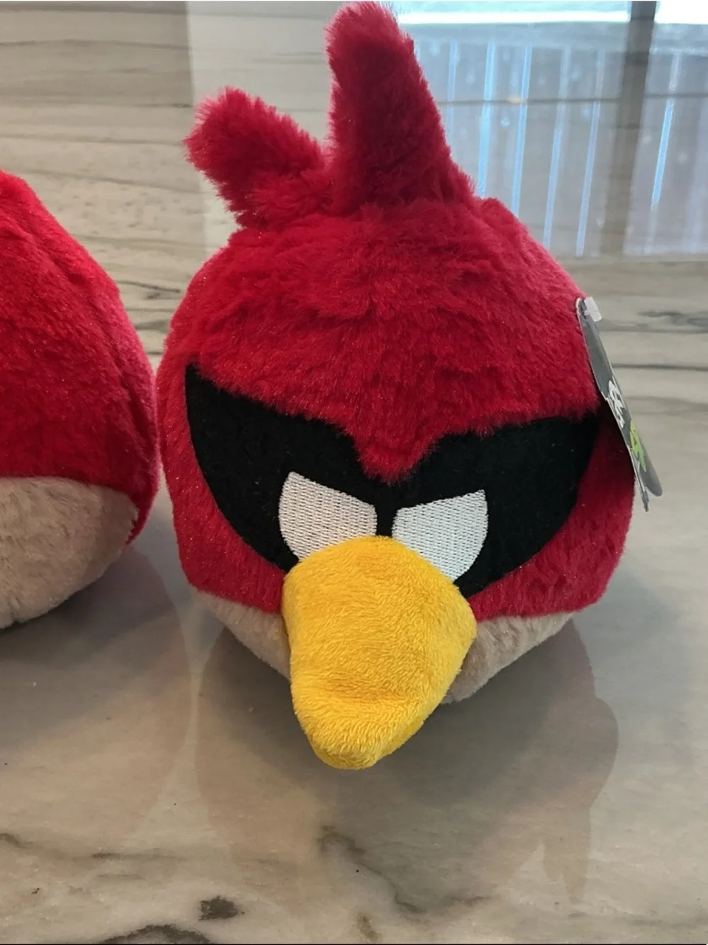 Plush Angry Bird Toy - Red and Yellow lot (3) Space Bird NWT